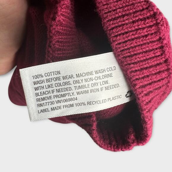 Cat & Jack Maroon Knit Romper Jumper | 18 mo - Picture 4 of 4